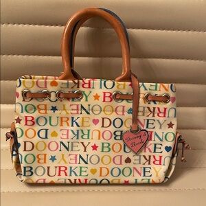 Dooney & Bourke Colorful Logo Satchel